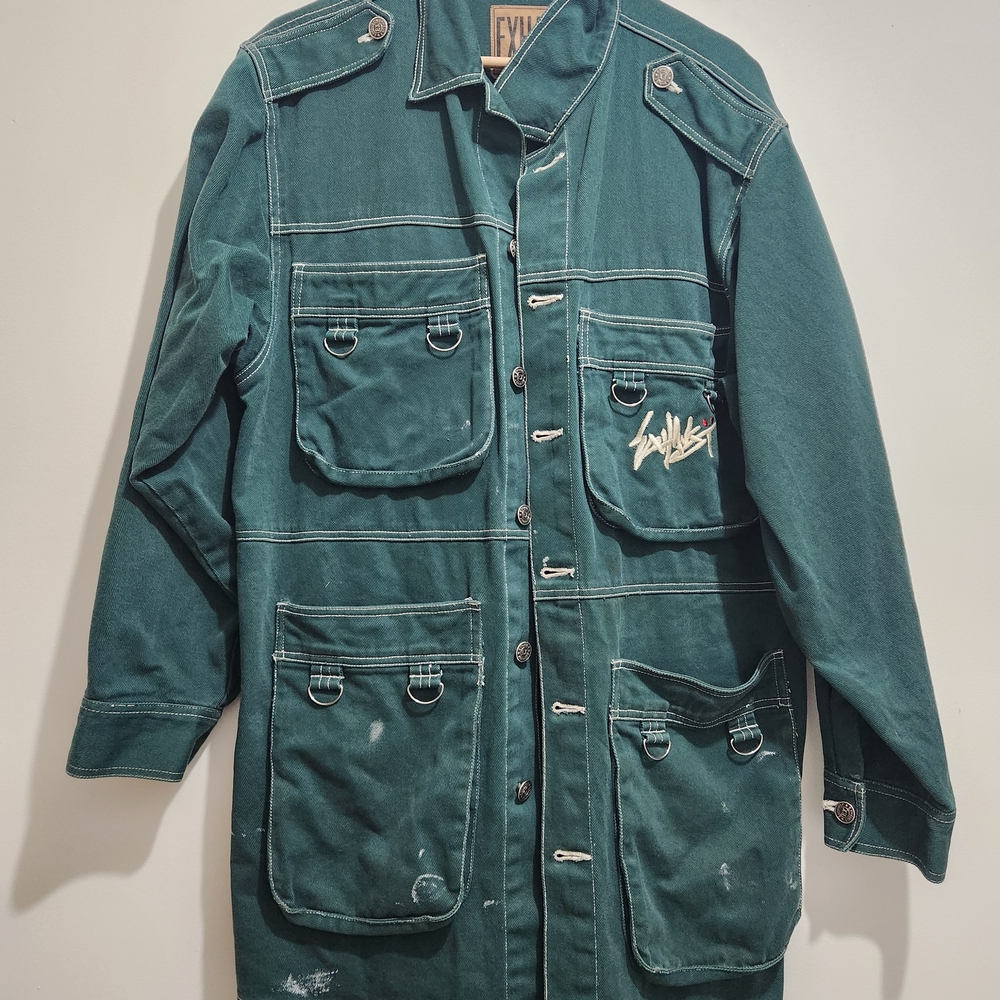 Unisex Green Utility Jacket